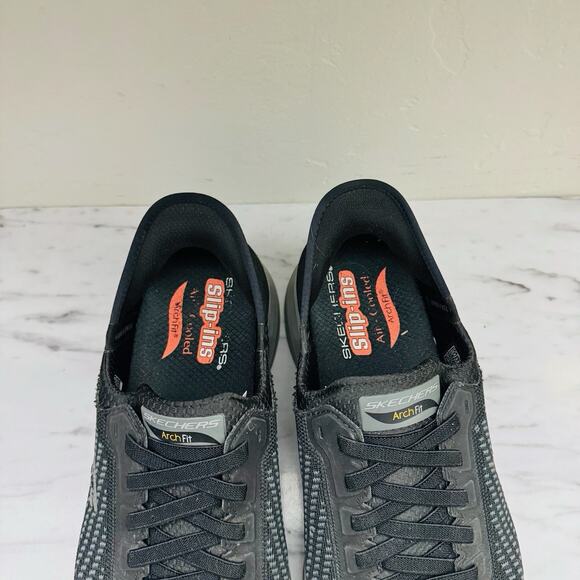 Skechers Slip In Arch Fit Organ Gray And Black Sneakers Men’s Size 10.5 - Picture 4 of 10